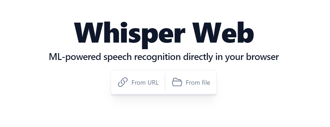 Imagem Ferramenta Whisper Web