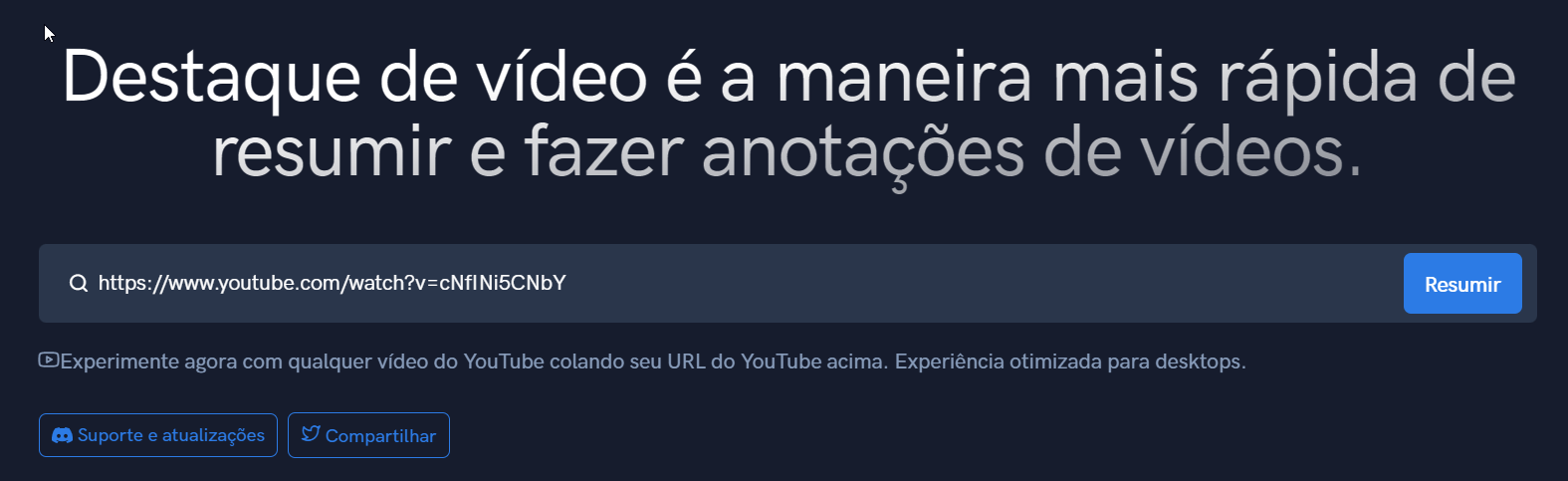 Imagem ferramenta VideoHighlight