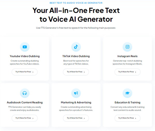 TTS Generator AI: Texto em Fala em Segundos