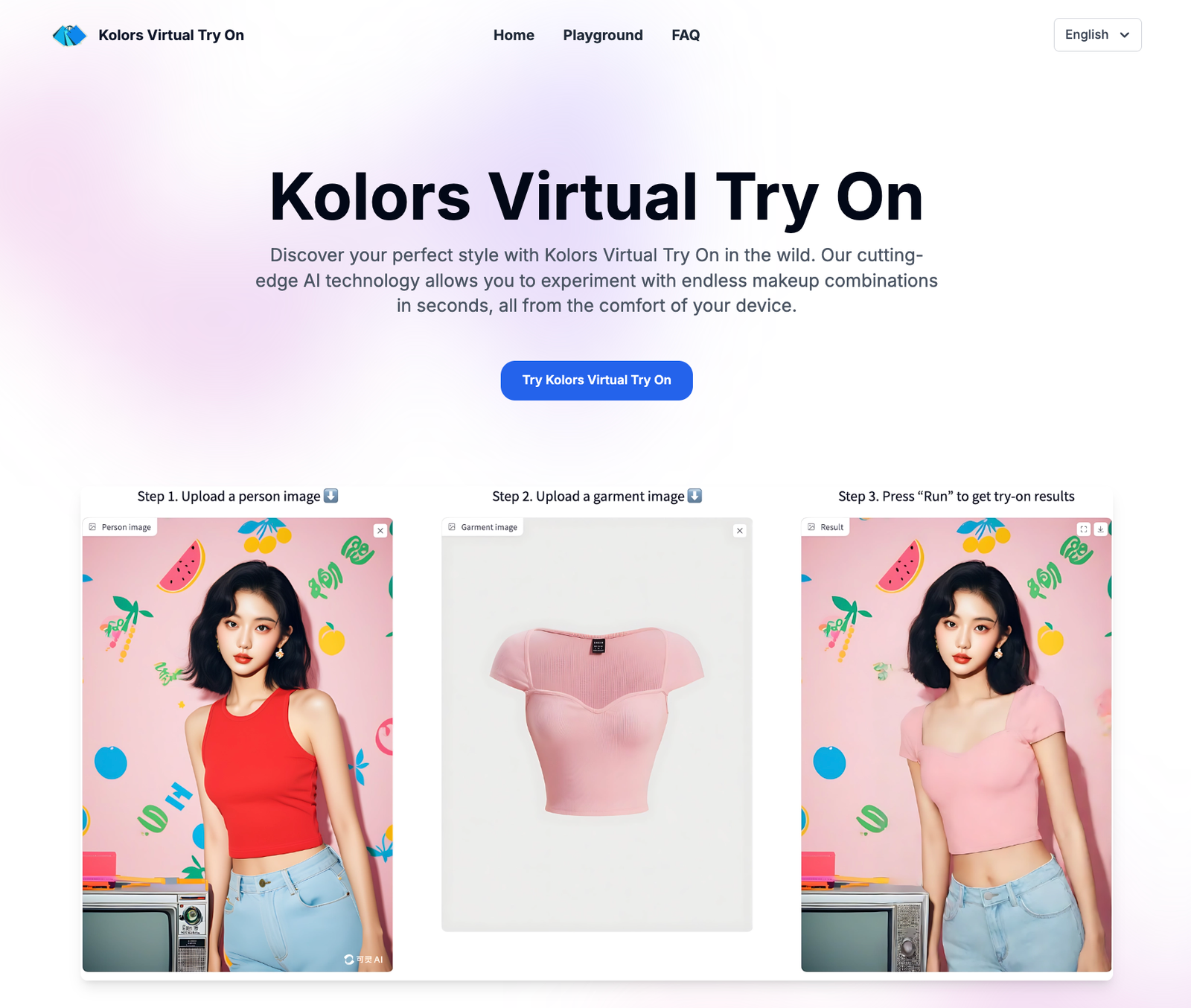 Kolors Virtual Try On