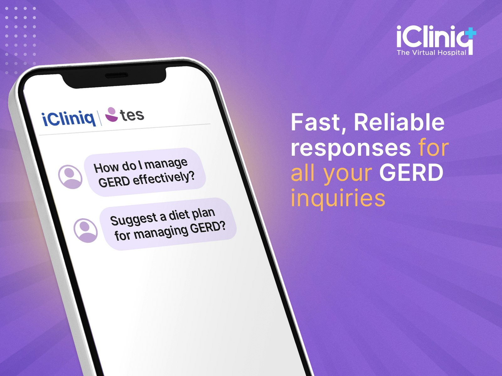 iCliniq Tes – GERD AI Companion