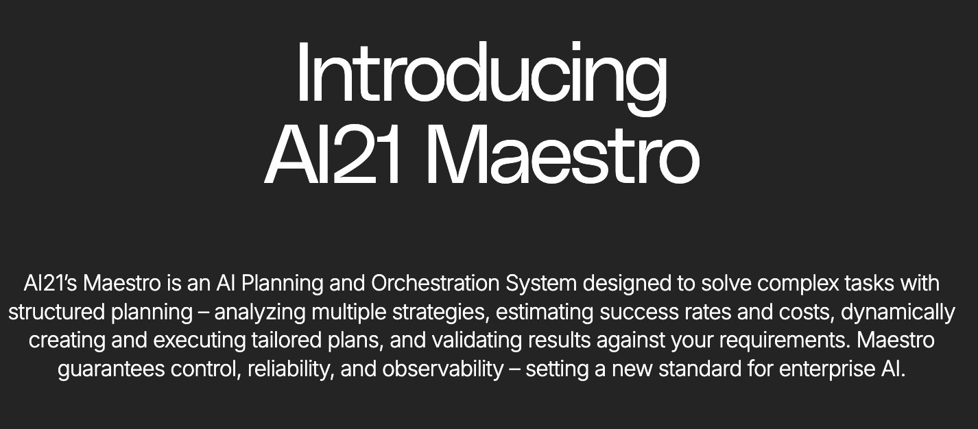 AI21 Maestro