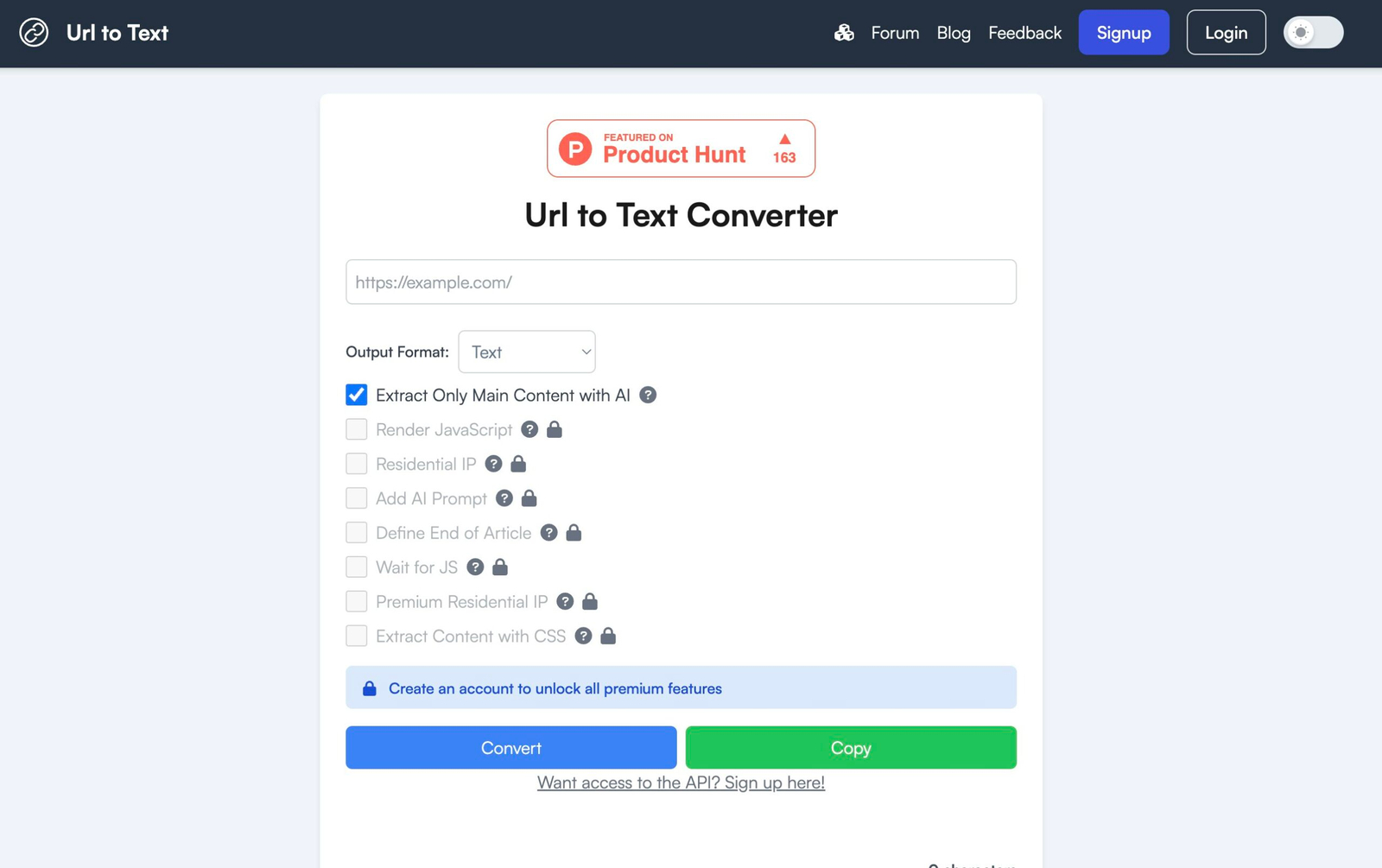 URLtoText – API