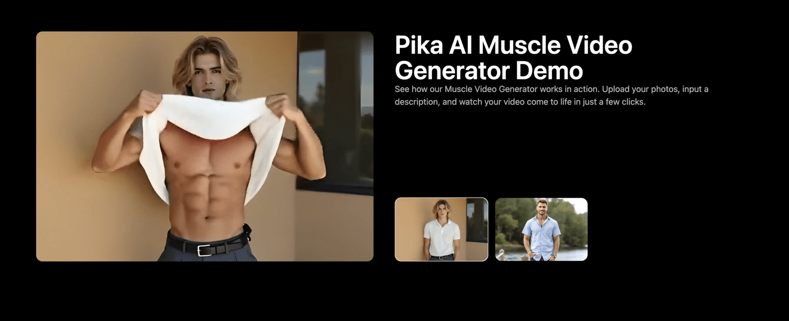 AI Muscle Growth Effect Video