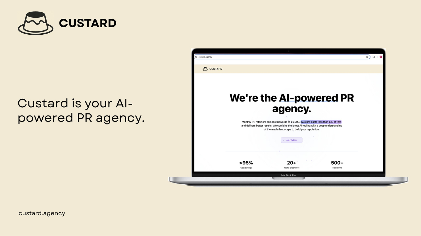 CUSTARD – AI PR Agency