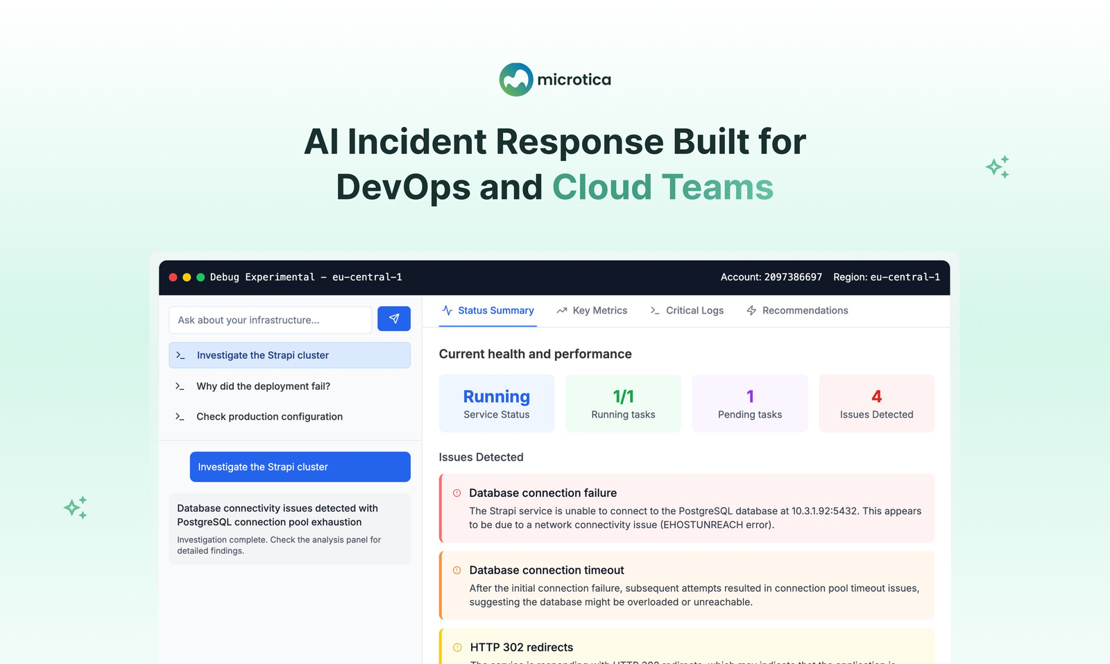 Microtica AI Incident Investigator