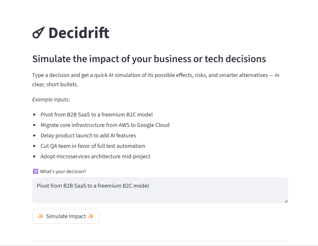 Decidrift