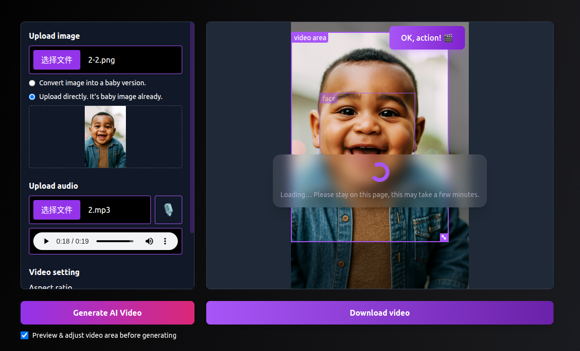Baby AI Video Generator