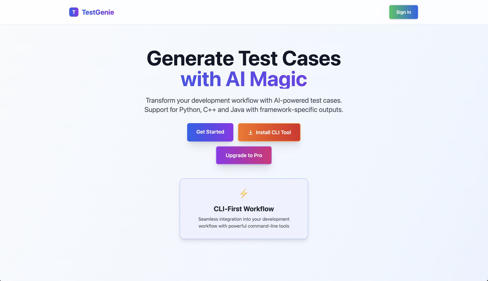 TestGenie