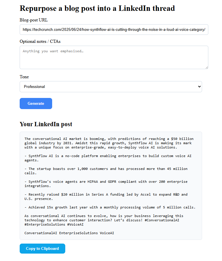 Voxerve Content