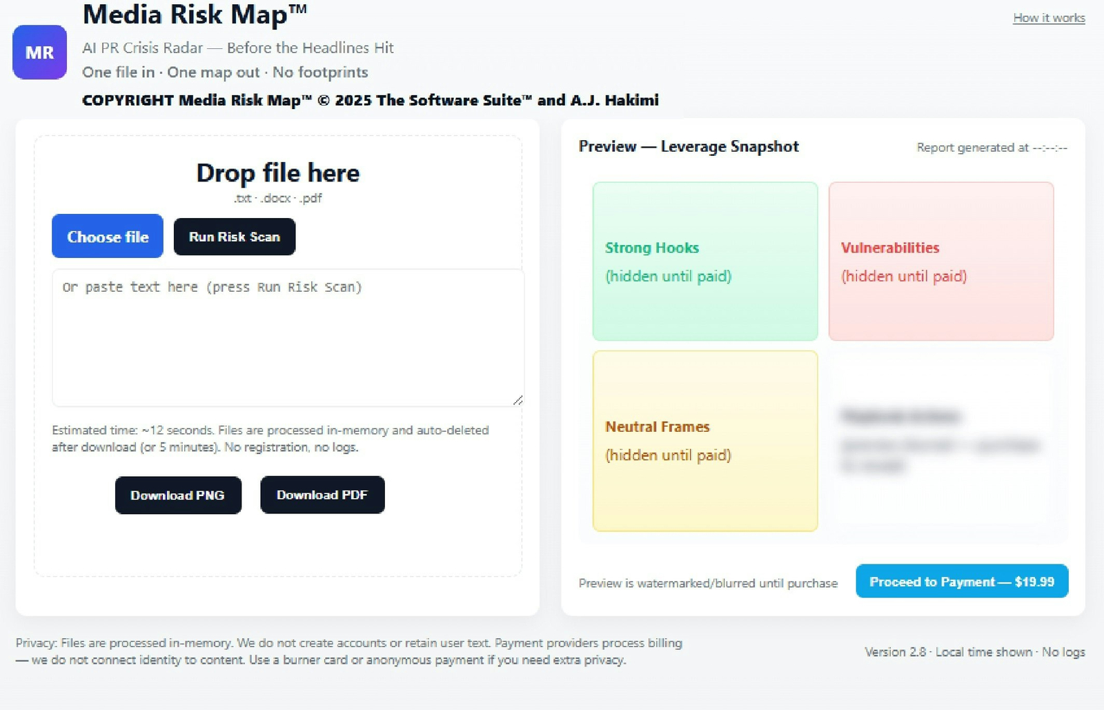 Media Risk Map™ – AI PR Crisis Radar
