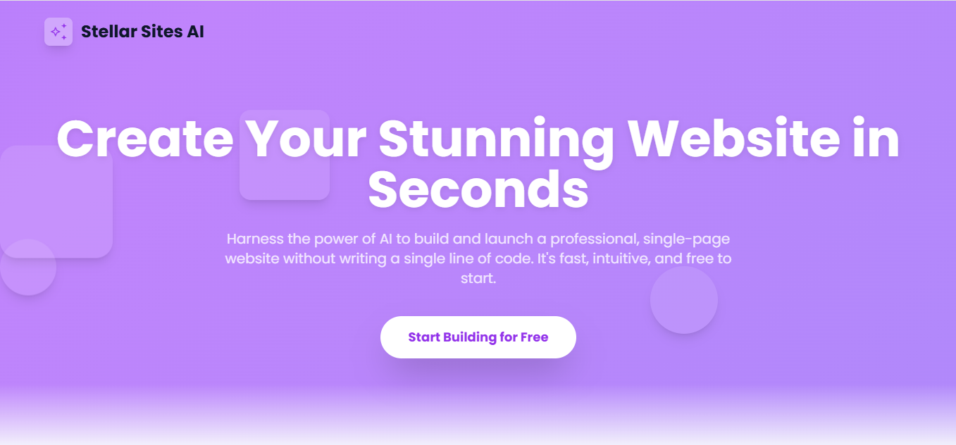 Stellar Site AI