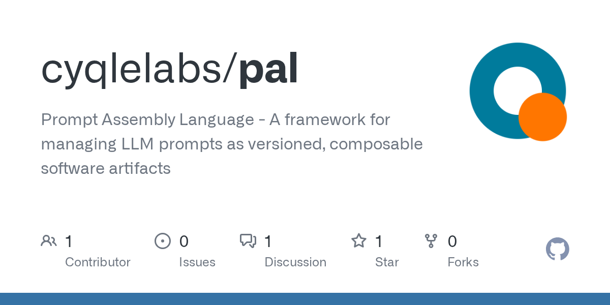 Prompt Assembly Language (PAL)
