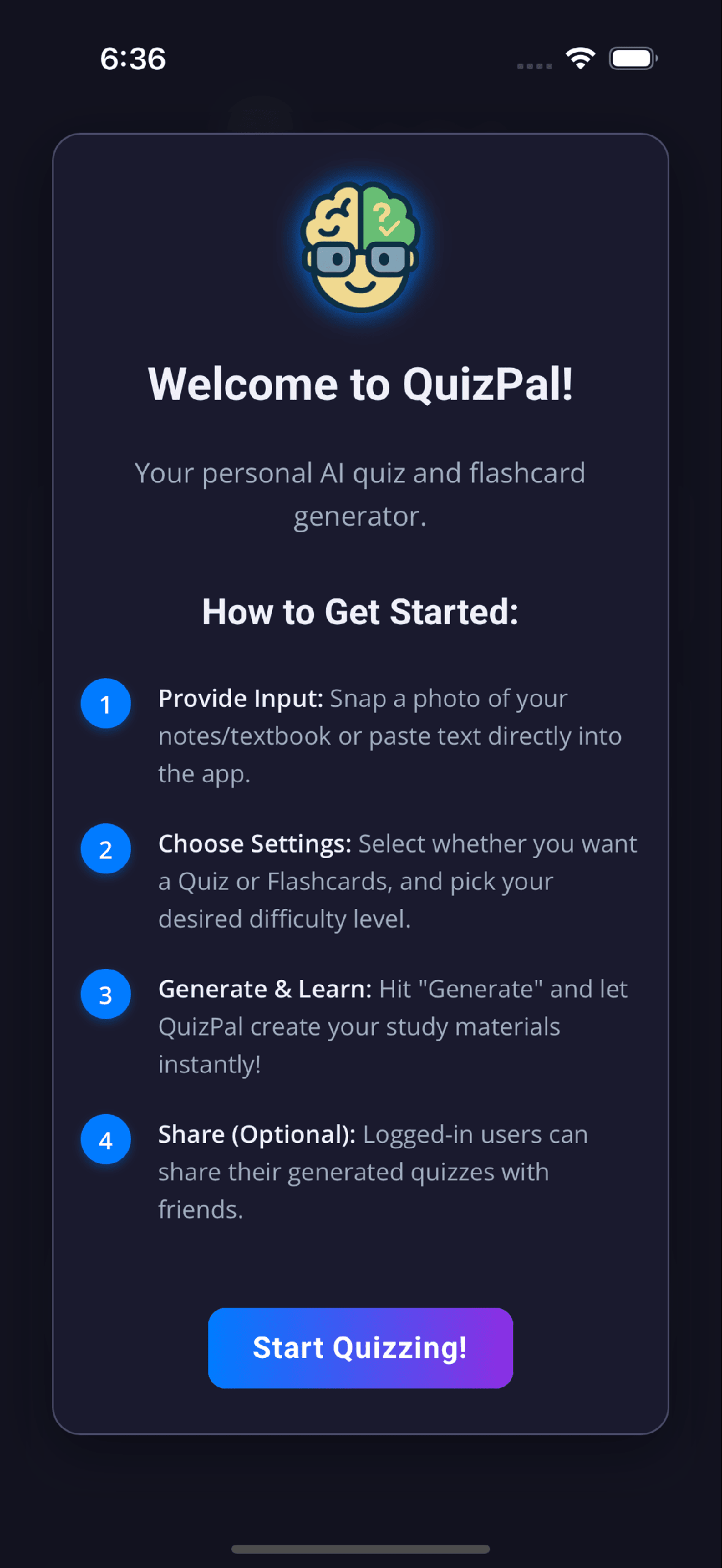 Get the QuizPal App!