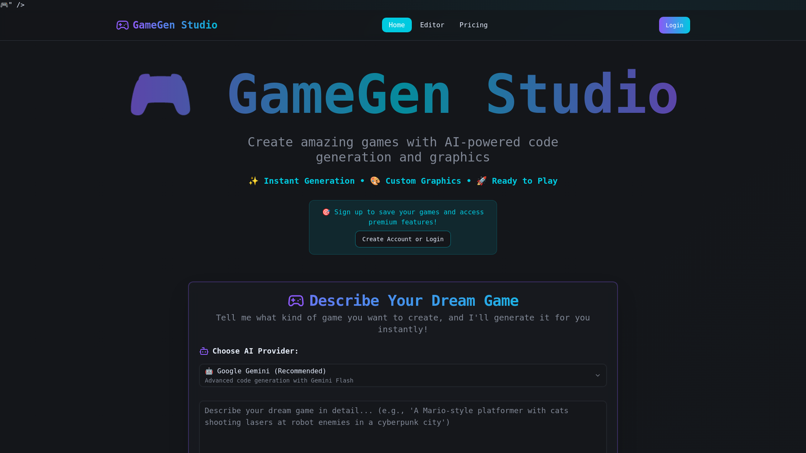 Gen Game Studio