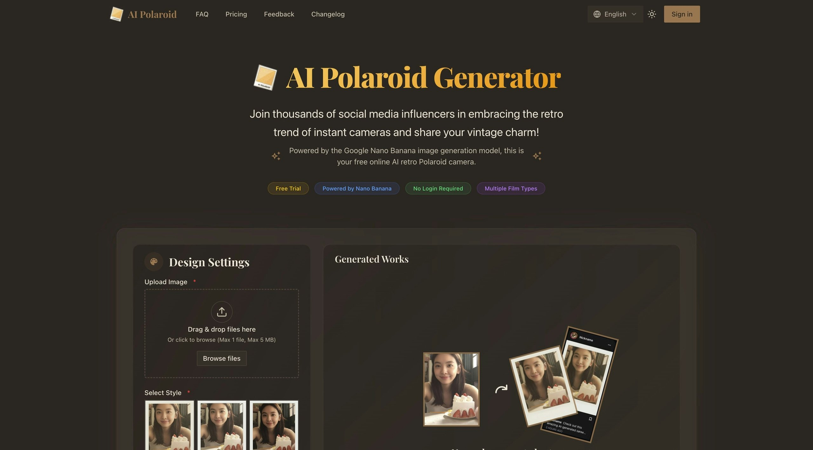AI Polaroid
