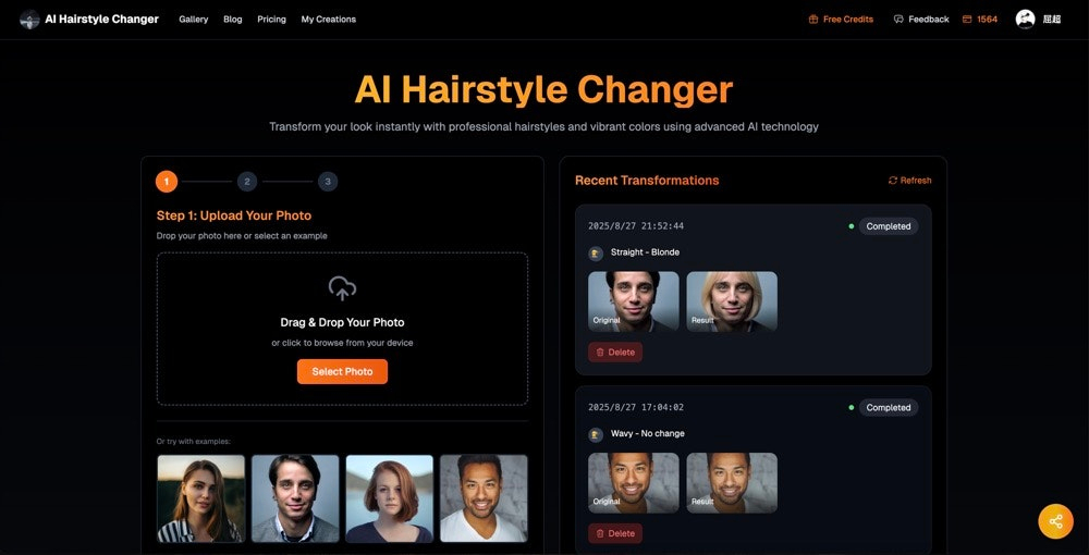 ai hairstyle changer