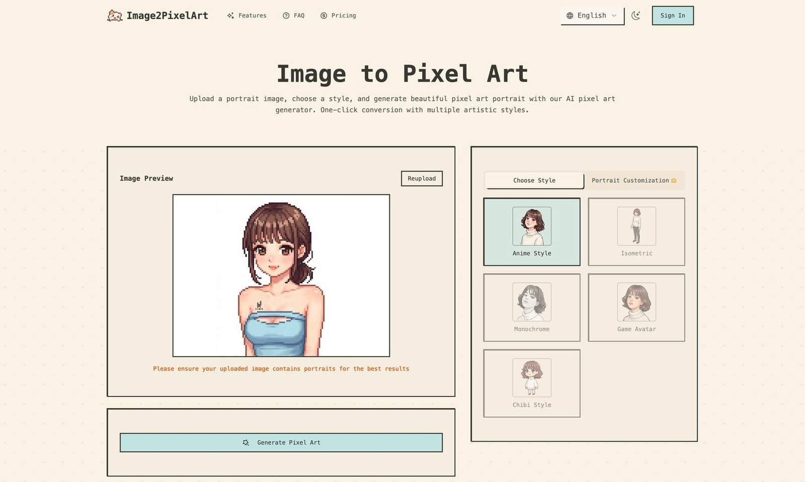 Image2PixelArt