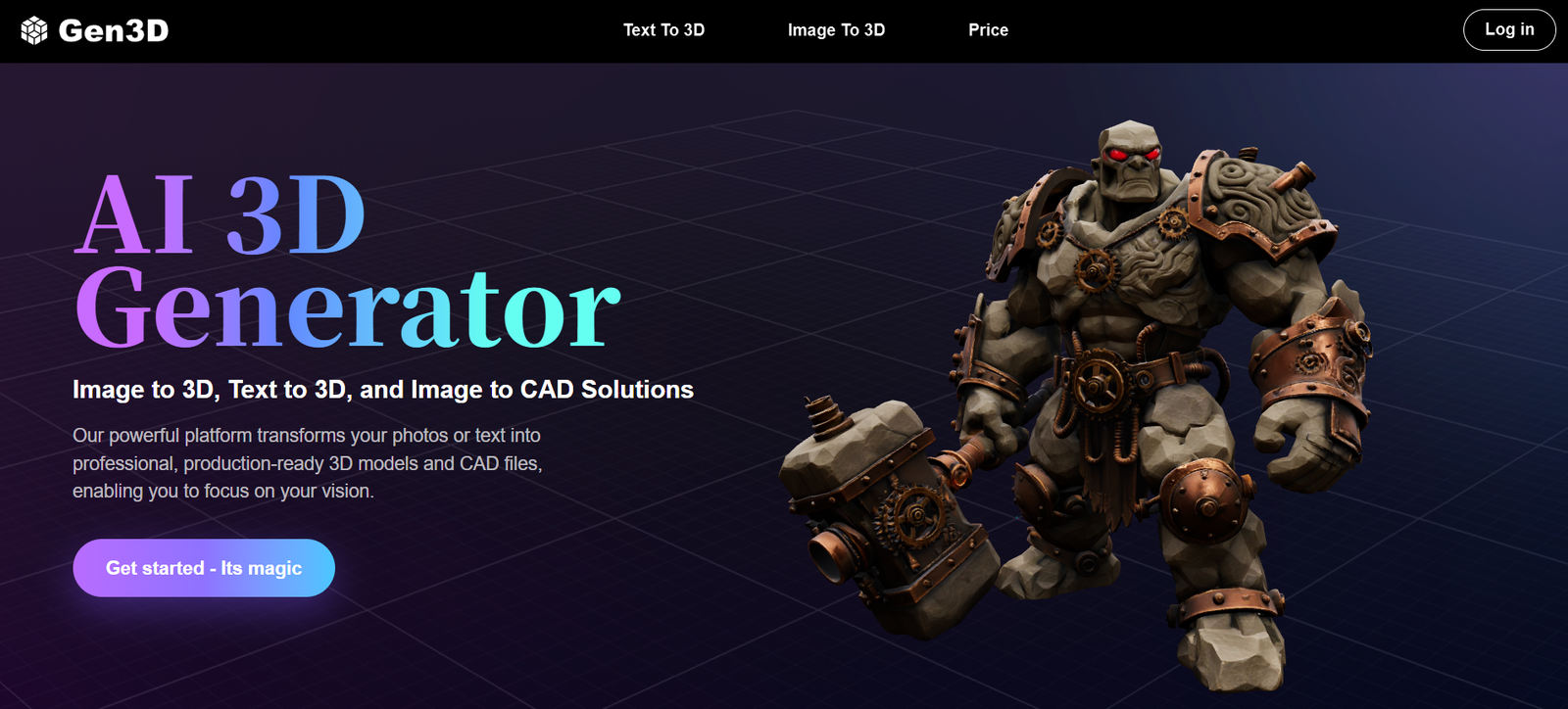 Gen3D – AI 3D Generator