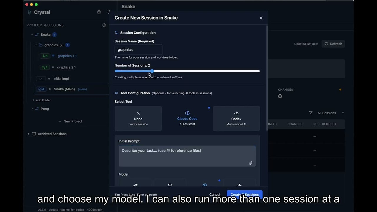 Crystal: Multi-Session AI Code Manager