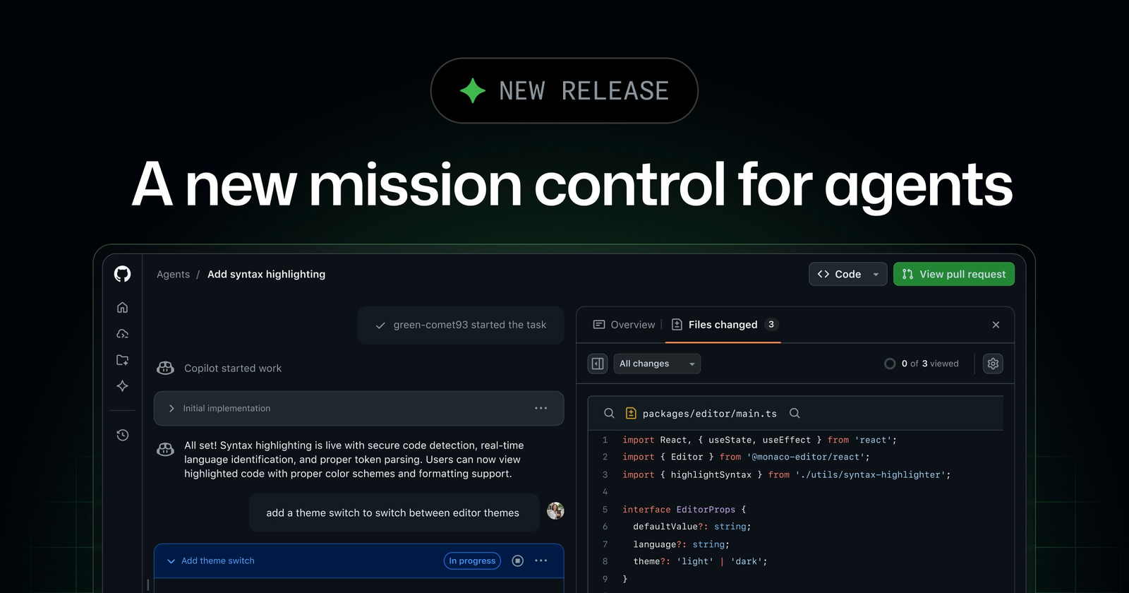 GitHub Mission Control