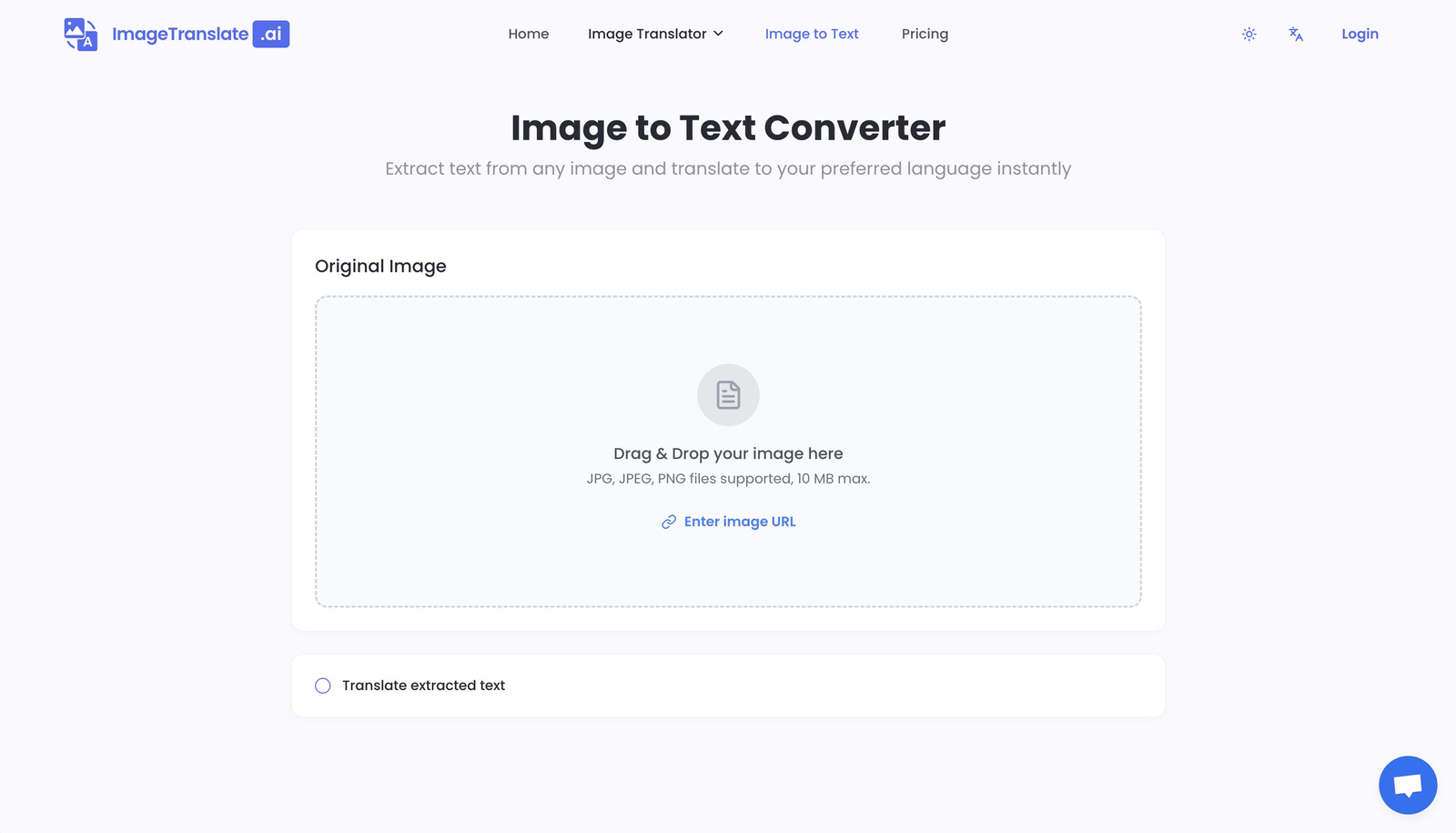 Image to Text Converter And Translator