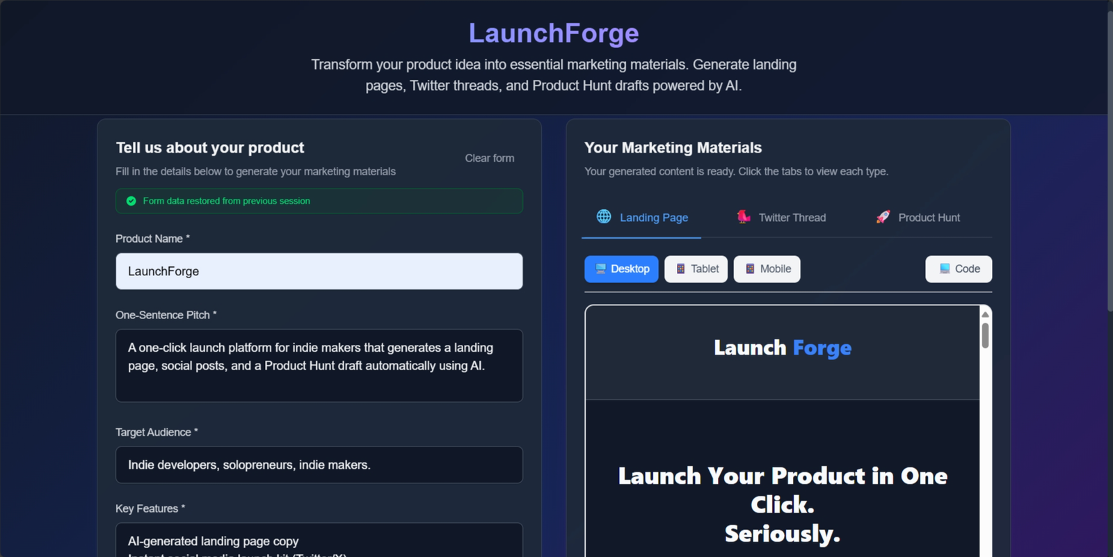 LaunchForge