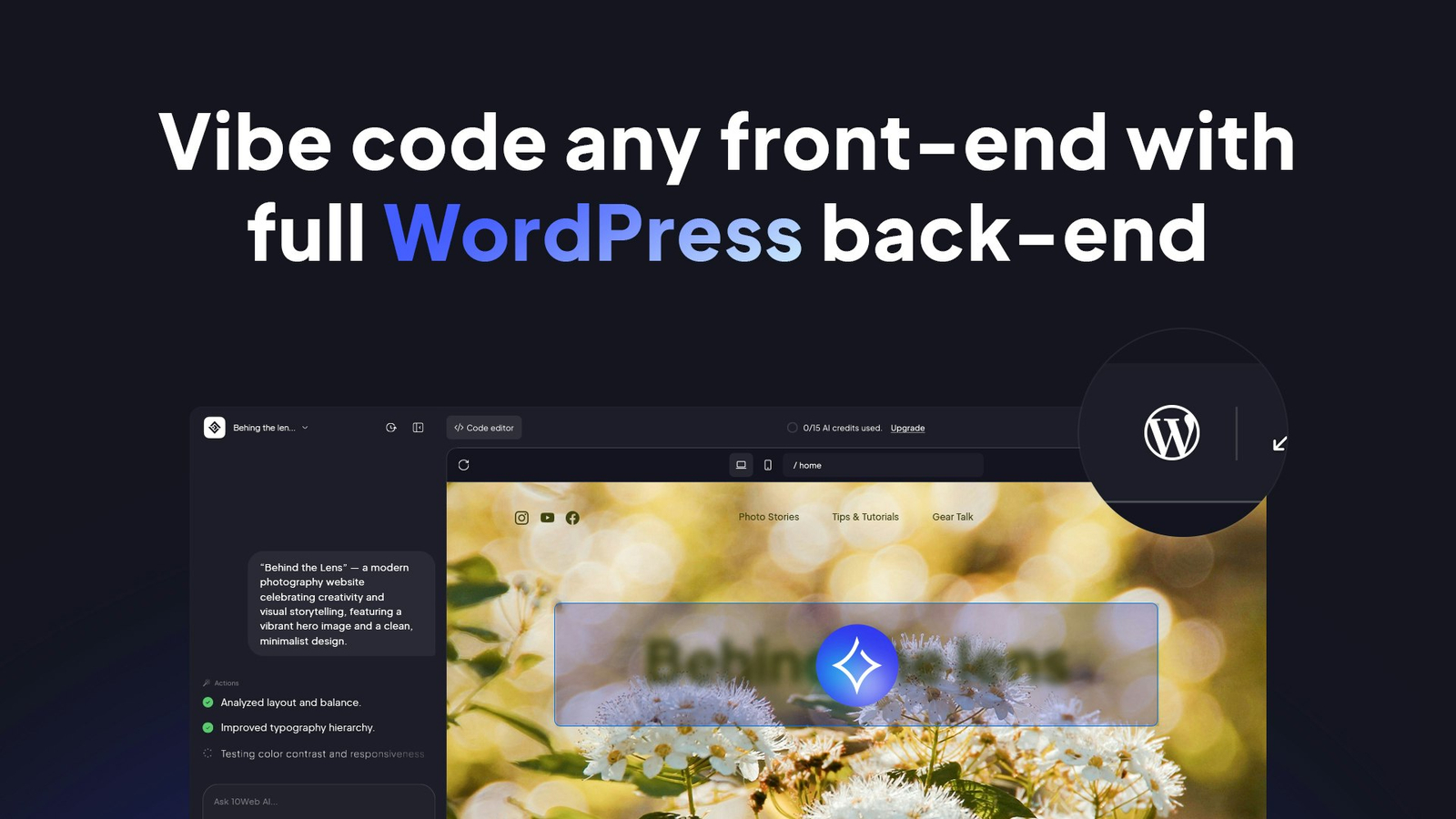 Vibe for WordPress by 10Web