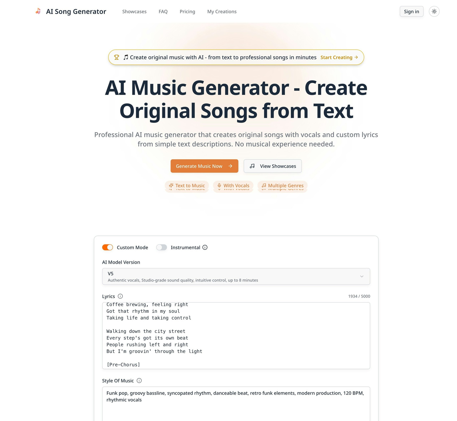 AI Music Generator
