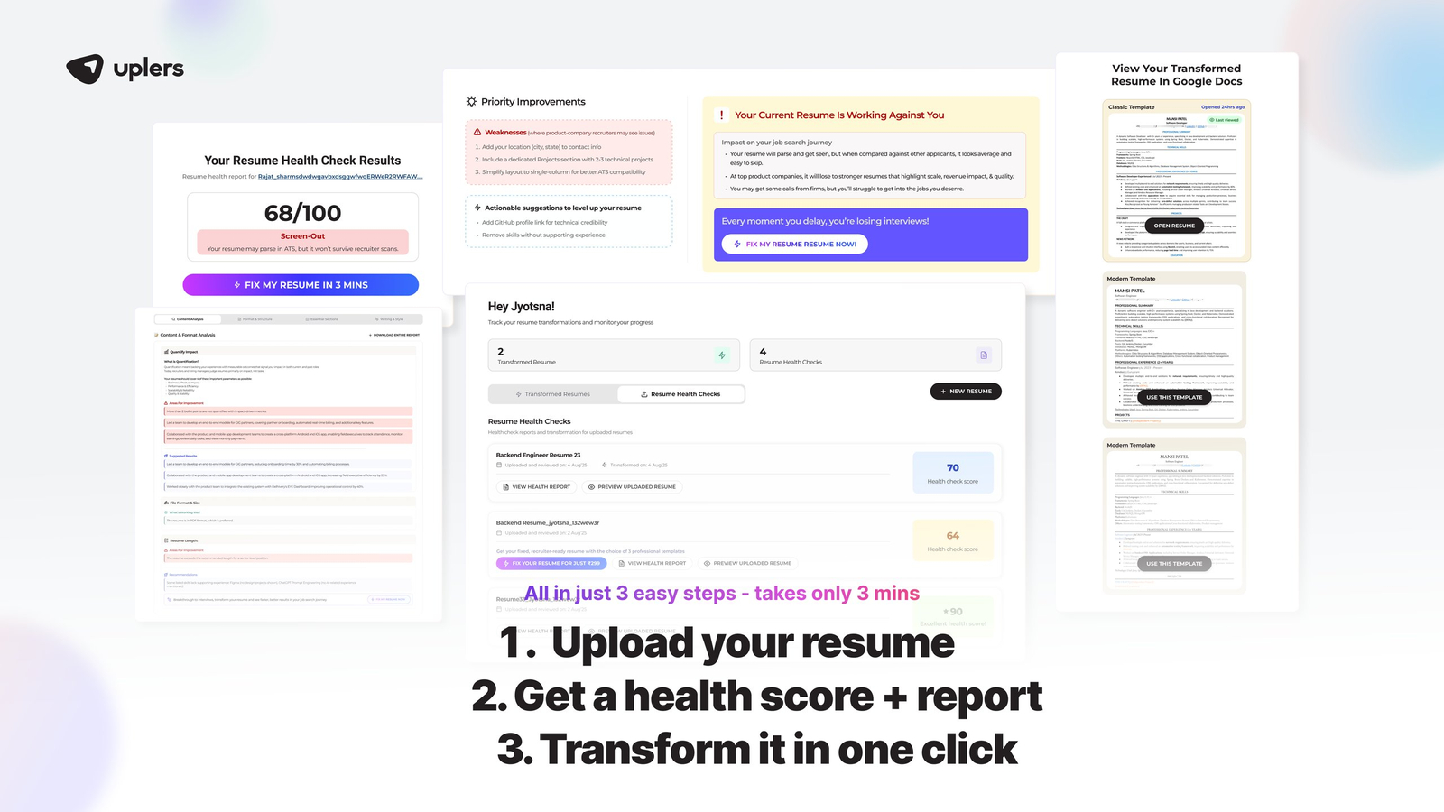 Uplers Resume Builder