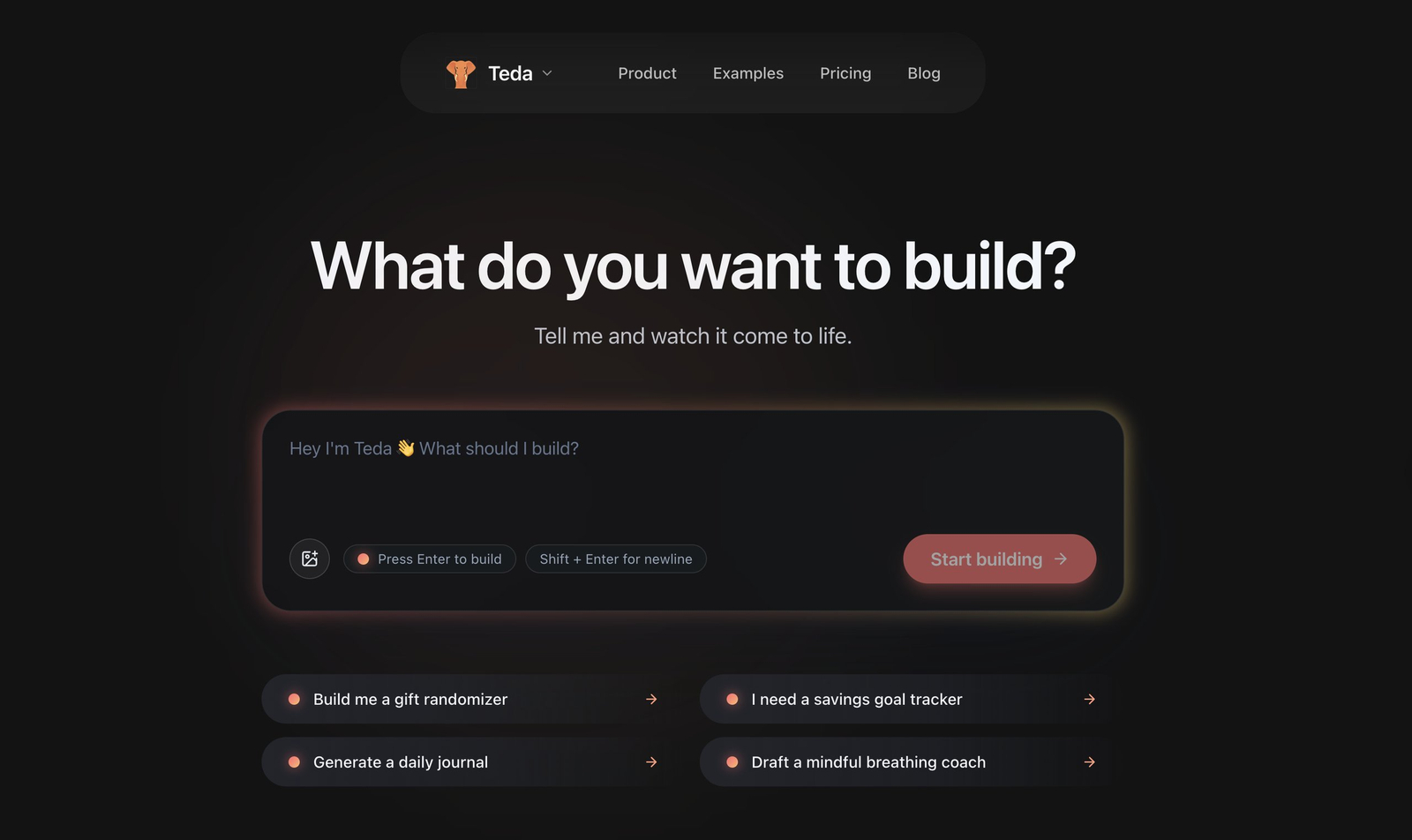 Teda.dev – AI app builder
