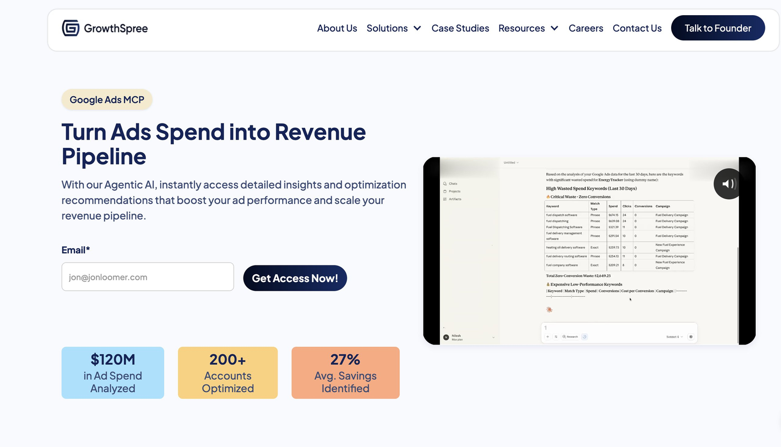 GrowthSpree’s Google Ads MCP