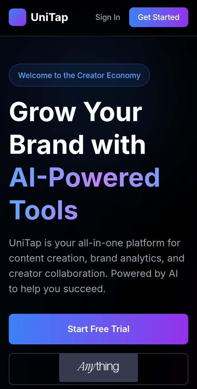 Unitap Personal brand builder