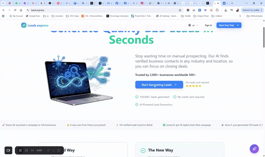 Generate quality B2B leads with AI