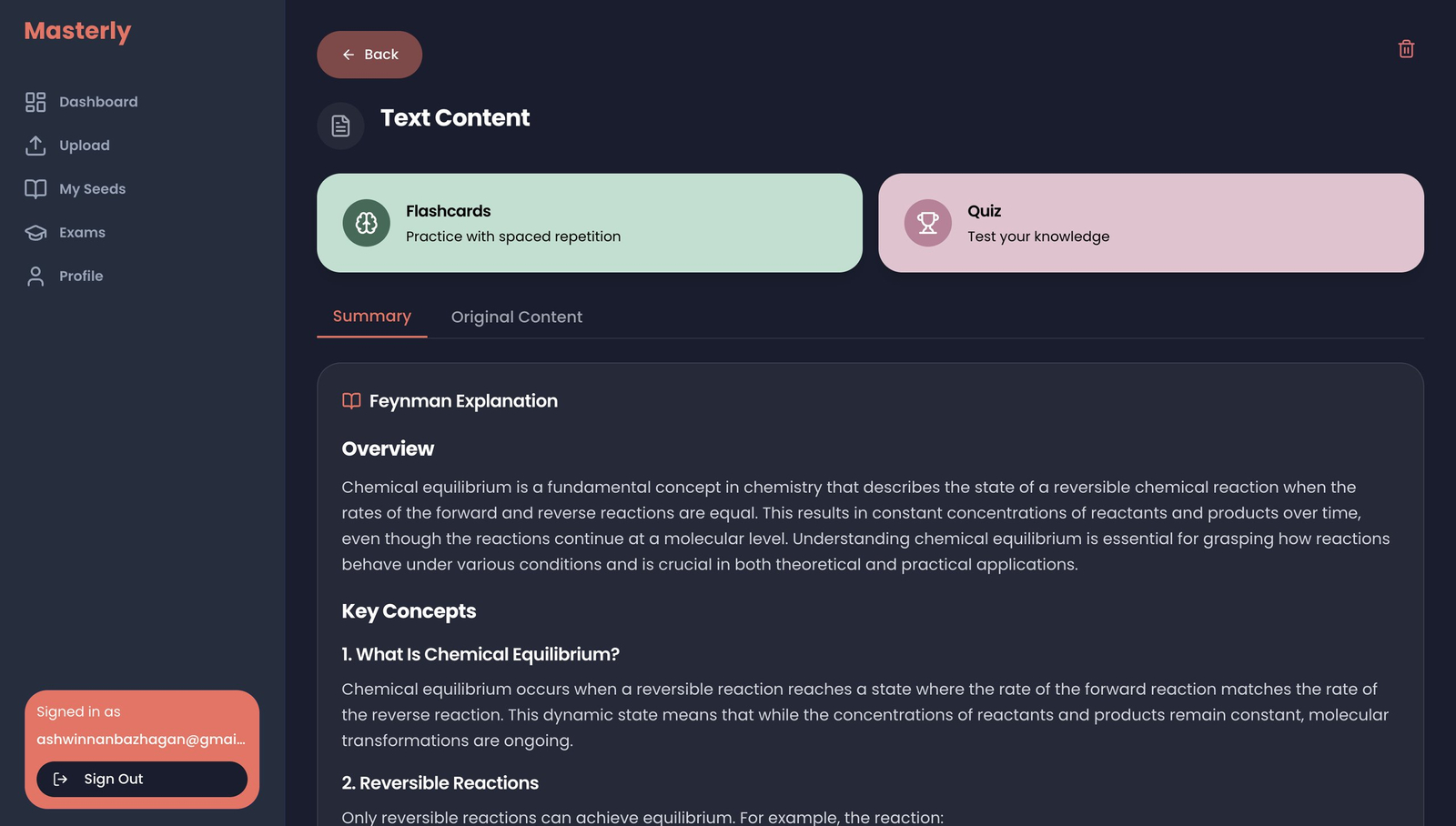 Masterly AI – Flashcards & Quiz