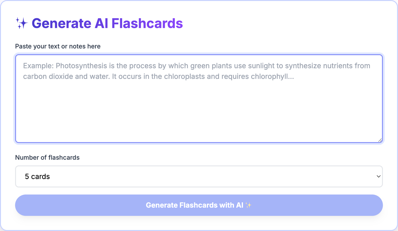 Flashcard Maker