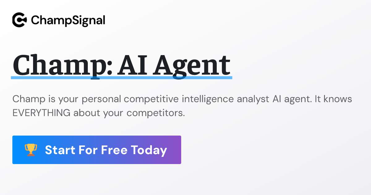 Champ: Competitive Intelligence AI Agent