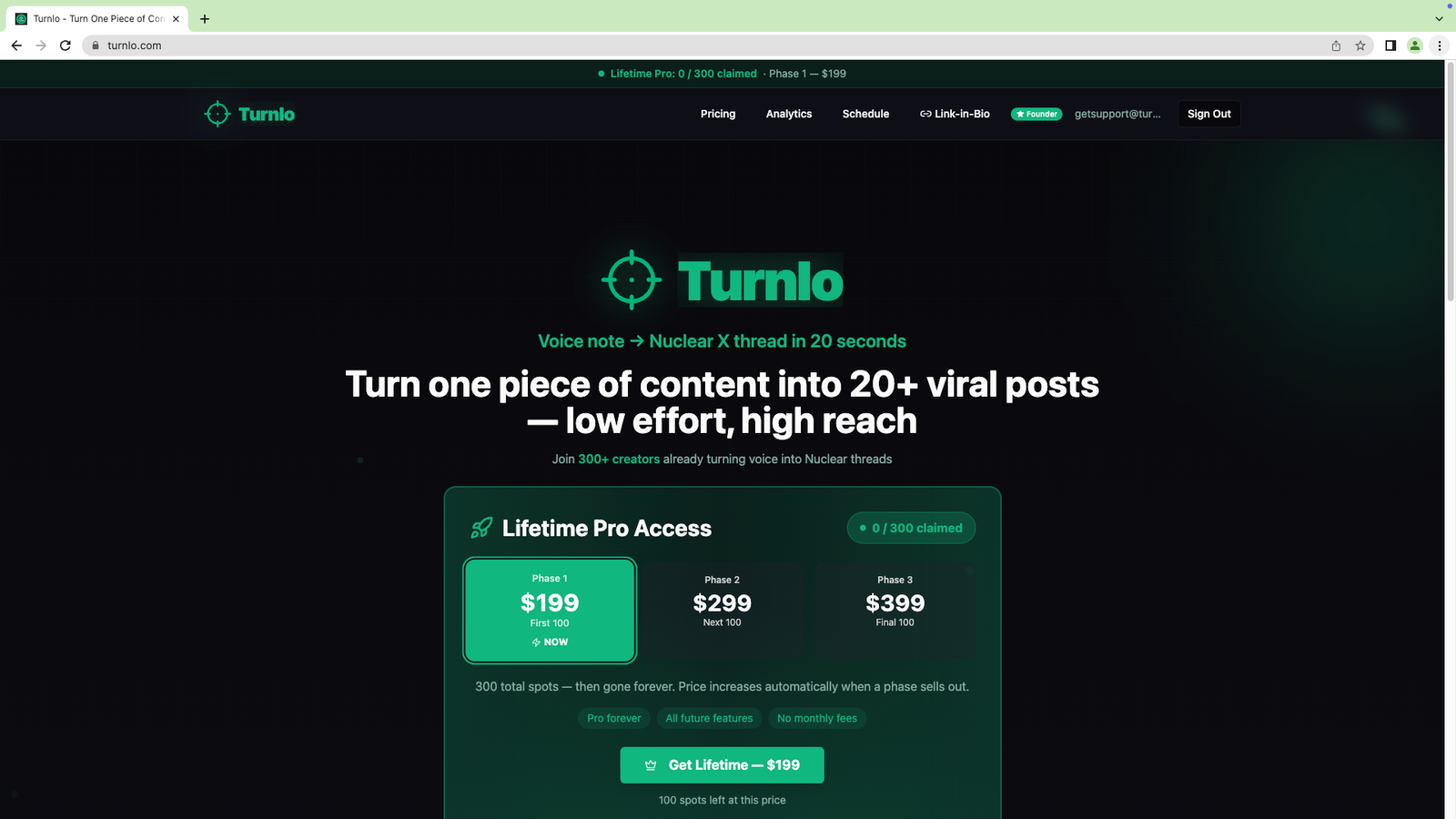 Turnlo – Voice → Nuclear threads in 20s