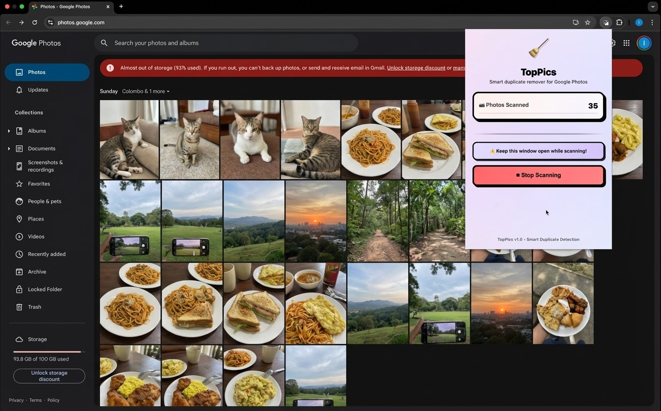 TopPics – Declutter Your Google Photos