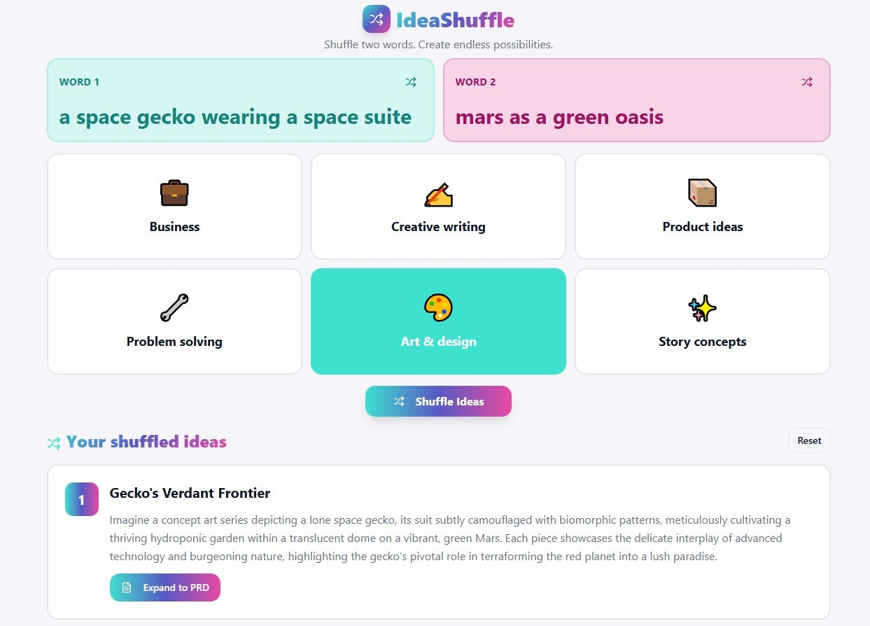 IdeaShuffle