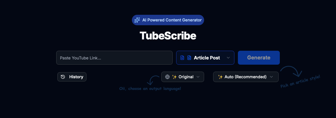 TubeScribe