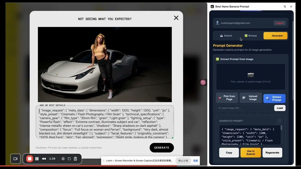Chrome Extension – Nano Banana Prompt