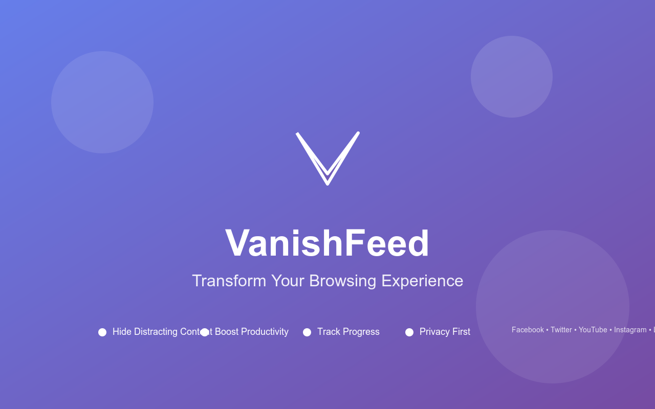VanishFeed Browser Extension