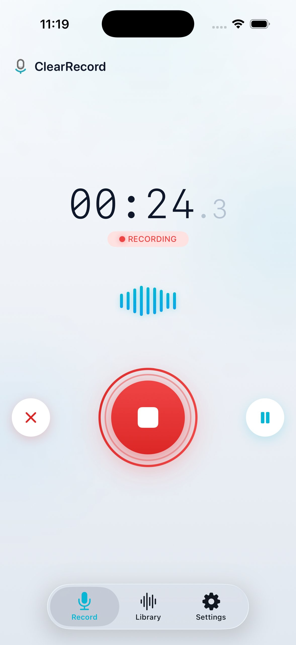 ClearRecord : Voice and Audio Recorder