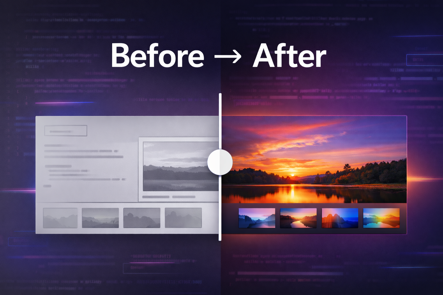 Before / After Image Comparison Slider