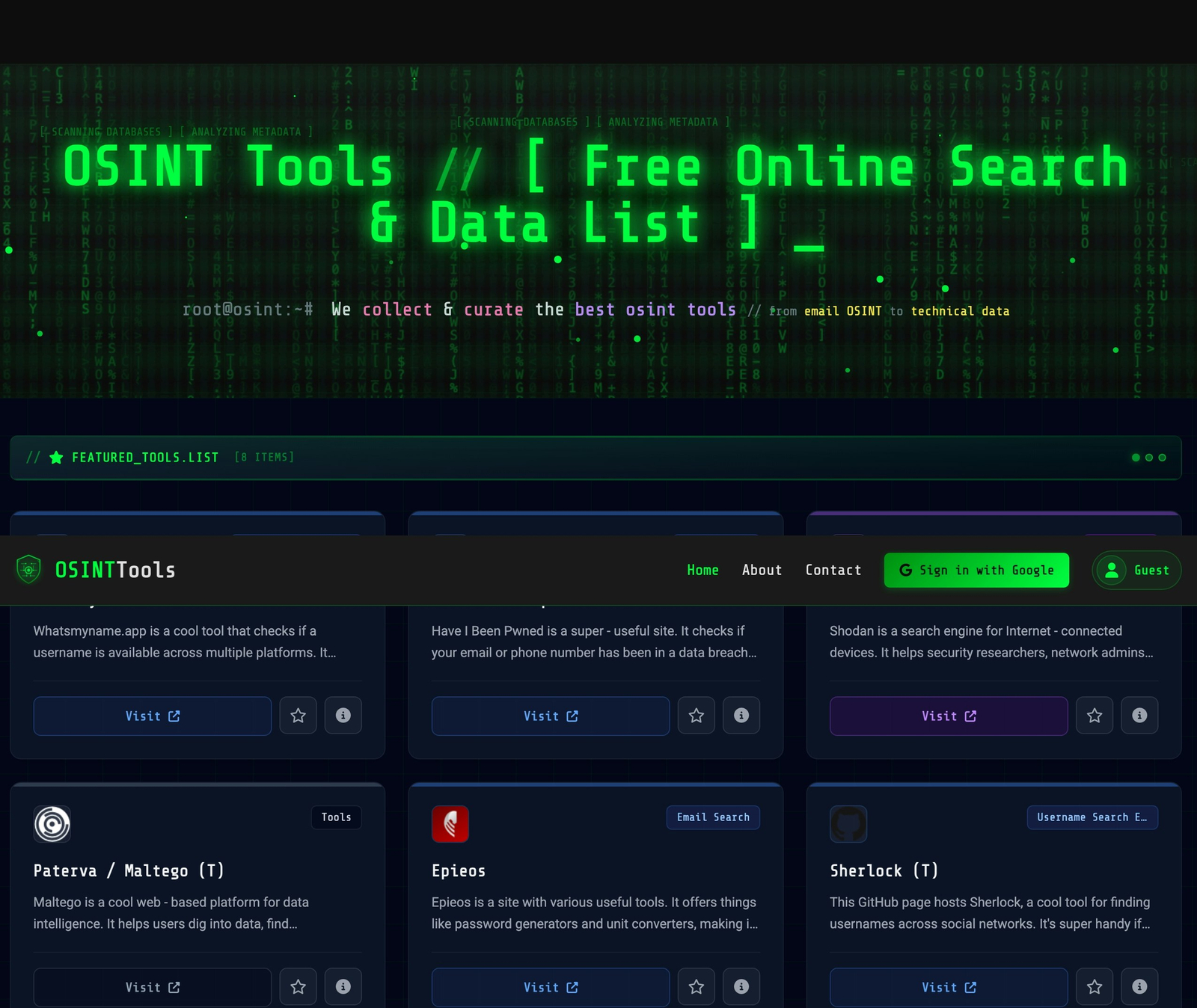 OSINT Tools