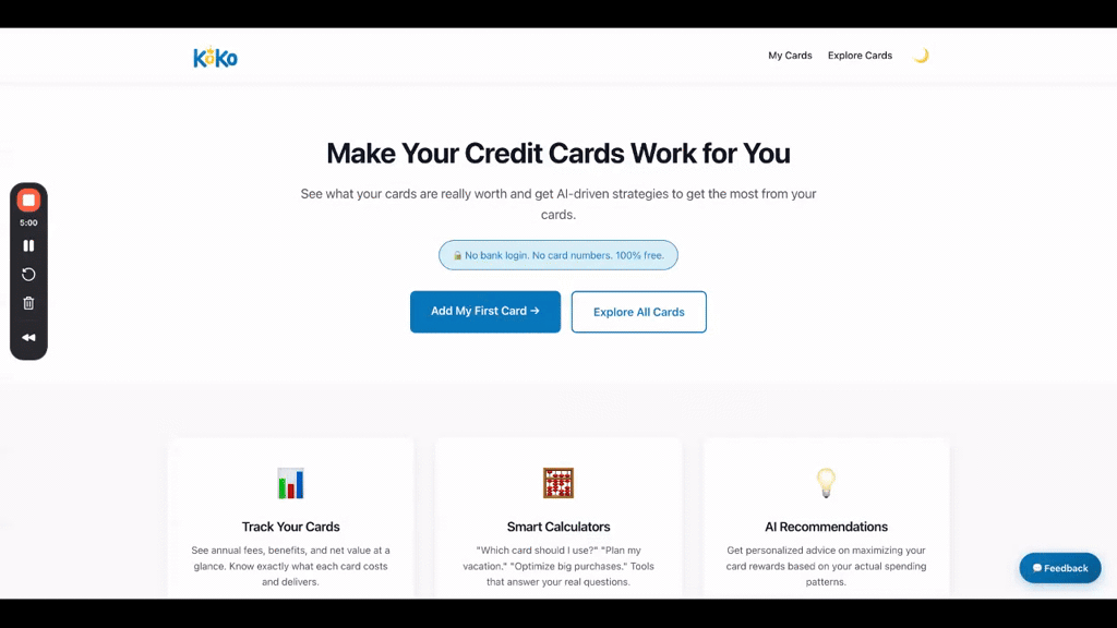 KoKo Credit Card Assistant