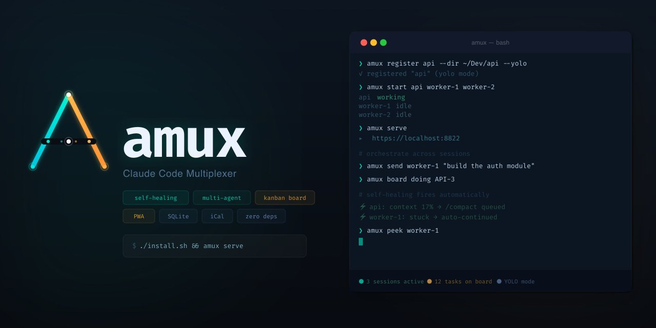 amux — Agent Multiplexer