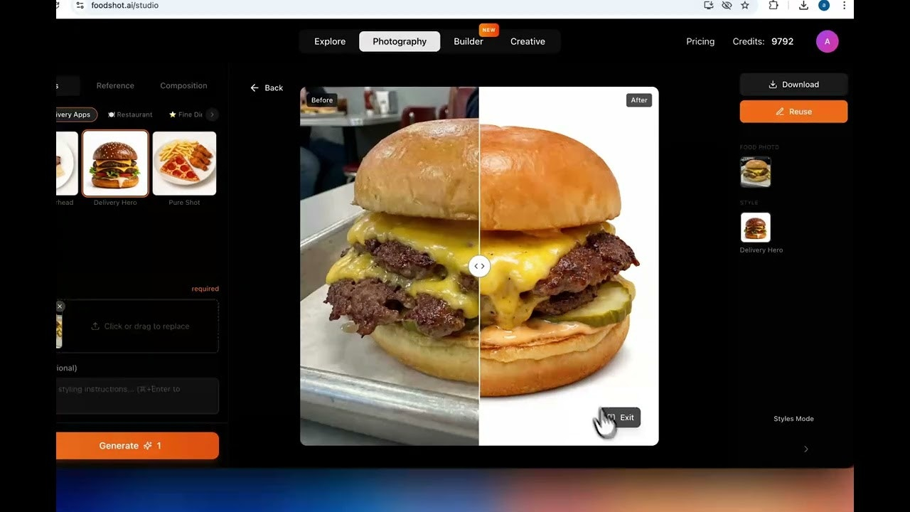 FoodShot AI: Food Photo Editor