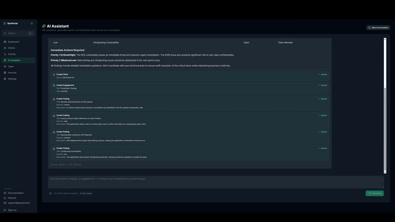 SecPortal AI-Native Security Platform